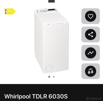 Pracka Whirlpool TDLR6030s - 3