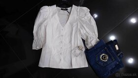 biela kvalitna bavlnena bluza - 3