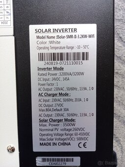 Hybridny solarny menič 3,2kW+ mppt nabijač 3500W - 3