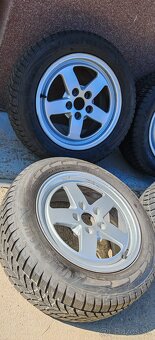 ALU Audi 5x112 a zimné Goodyear 205/60 R16 - 3