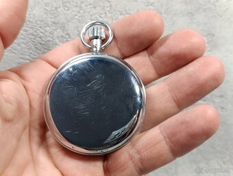 Vojenské krásné dělostřelecké švýcarské stopky Lemania. - 3