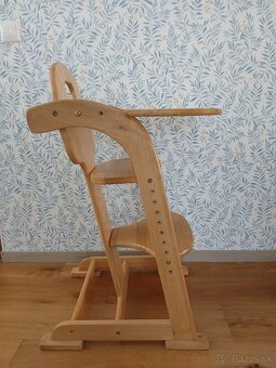 Detská drevená jedálenská stolička - 3