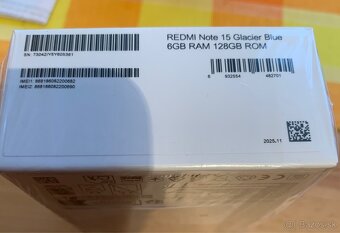 Xiaomi Redmi Note 15 128GB blue nový - 3