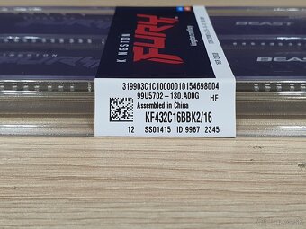 NOVÉ RAM Kingston Fury Beast DDR4 2x8 16GB 3200 MHz CL16 - 3