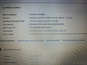 Pracovný Thinkpad X270 i5 ~3,1Ghz 12,5", 16Gb, 480 Gb SSD - 3