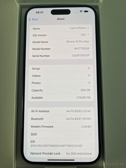 iPhone 15 Pro Max, čierny titan - 3