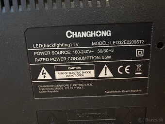 LED TV Changhong 32” (LED32E2200ST2) – Smart, HDMI, USB - 3
