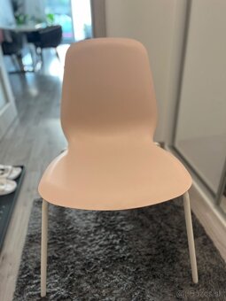 IKEA LIDÅS stolička ružová – 10 ks, dobrý stav - 3