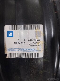 Plechové disky GM 4x100 R14 ET 49 plus puklice - 3