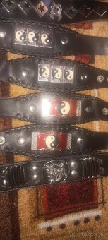 Kožené rockové, metalové náramky - 3