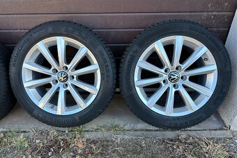 Originál alu kolesá volkswagen merano 5x112, nové pneu - 3