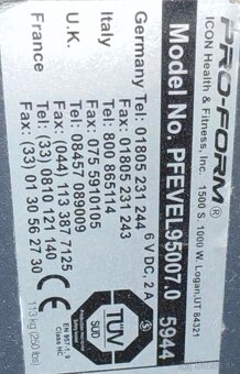 Eliptický trenažér proform endurance 950 e - 3