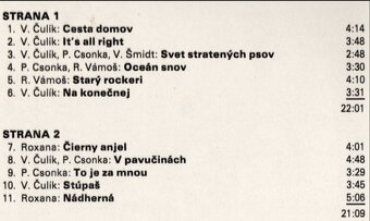 Roxana '91 vinyl ULTRA rarita - 3