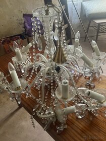 kryštálový luster 12 ramenných nalezovy stav - 3