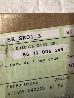 Brzdové doštiky + ND Renault,Dacia - 3