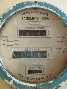 Počítadlo na benzín staré , Tankmeter HEFA - 3