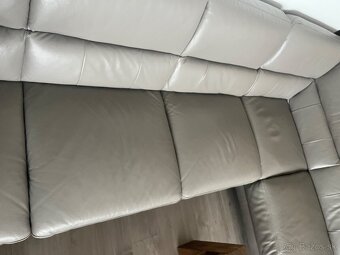 Luxusná celokožená rohová sedacka - 3