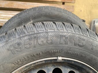 Plechové disky 15”, 5x112, 6Jx15 H2 ET47, pneu 195/65 R15 - 3