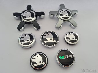 Stredové krytky - pukličky kolies ŠKODA / VRS - 3