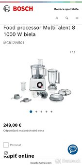 Bosch MultiTalent 8 MC812W501 kuchynský robot - 3