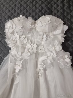 Popolnočné biele šaty - 3