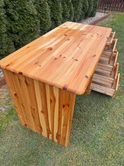 písací stol z masívu - 3