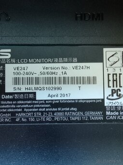 Monitor ASUS 24" VE 247H - 3