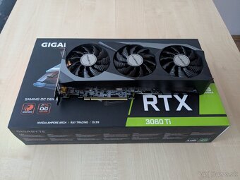 Predám grafickú kartu Gigabyte RTX 3060 Ti Gaming OC 8GB - 3