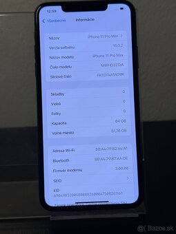 Predám Apple iPhone 11 PRO MAX 64GB Black Minimálne - 3