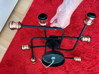 Stropne svietidlo cierne - 3