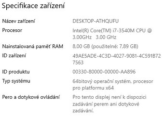 ▼Dell Latitude E6430s - 14" / i7-3540M / 8GB / SSD / ZÁR▼ - 3