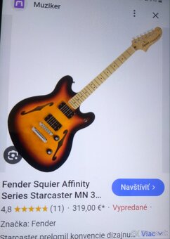 Squier semiakustická gitara - 3