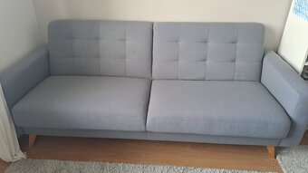 Rozkladacia pohovka svetlosivá - 3