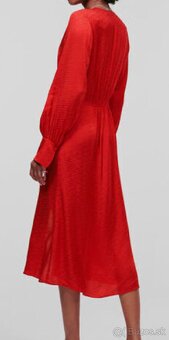 Karl Lagerfeld šaty jaquard červené - 3