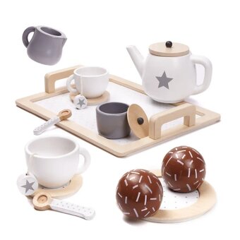 Drevená čajová súprava - 3