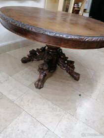 Starožitný drevený stolik - 3