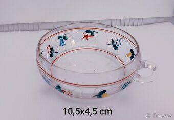 Stará sklenená karafa+ miska gratis - 3