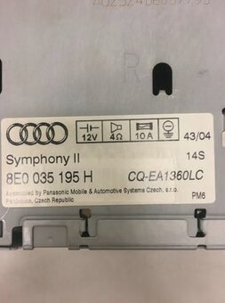 Rádio Audi A4/S4 B7 8E 8H - 3