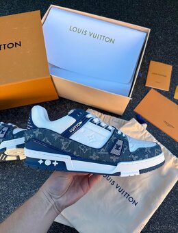 Louis Vuitton tenisky blue komplet balenie - 3