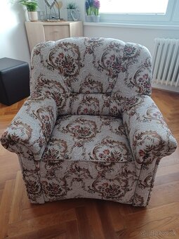 Vintage gauč s kreslom - 3