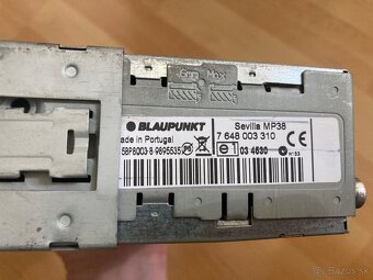 Predám autorádio zn. Blaupunkt Sevilla MP38 - 3