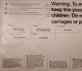 Steelseries RGB Gaming Mousepad QCK PRISM M - 3