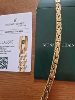 Retiazka nova zlata 14k 585 Kralovsky vzor Monako - 3