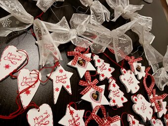 Vintage sada vianočných dekorácií na stromček. - 3