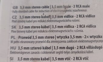 Predám Nový, Kábel JACK 3.5mm, 1.5 m - 3
