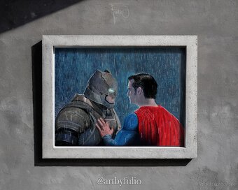 ''Batman vs Superman'' - Hyperrealistická kresba - 3