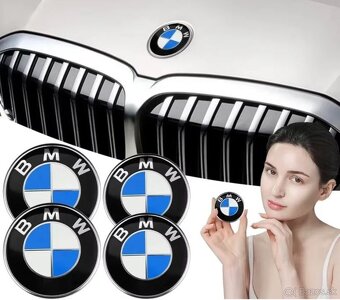 Znak, logo, značka na kapotu a kufor Škoda a BMW - 3