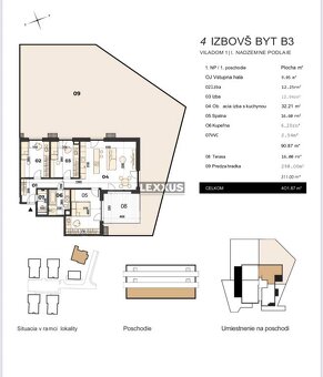 | predaj 4 izbový byt s predzahradkou, Stare Grunty, Bratisl - 3