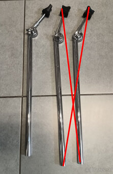 trubky, rúrky, clampy, ramená na bicie - 3
