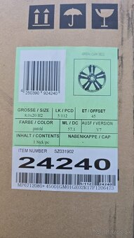 R20 5x112 mm čierne ALU (audi, škoda, seat, volkswagen) - 3